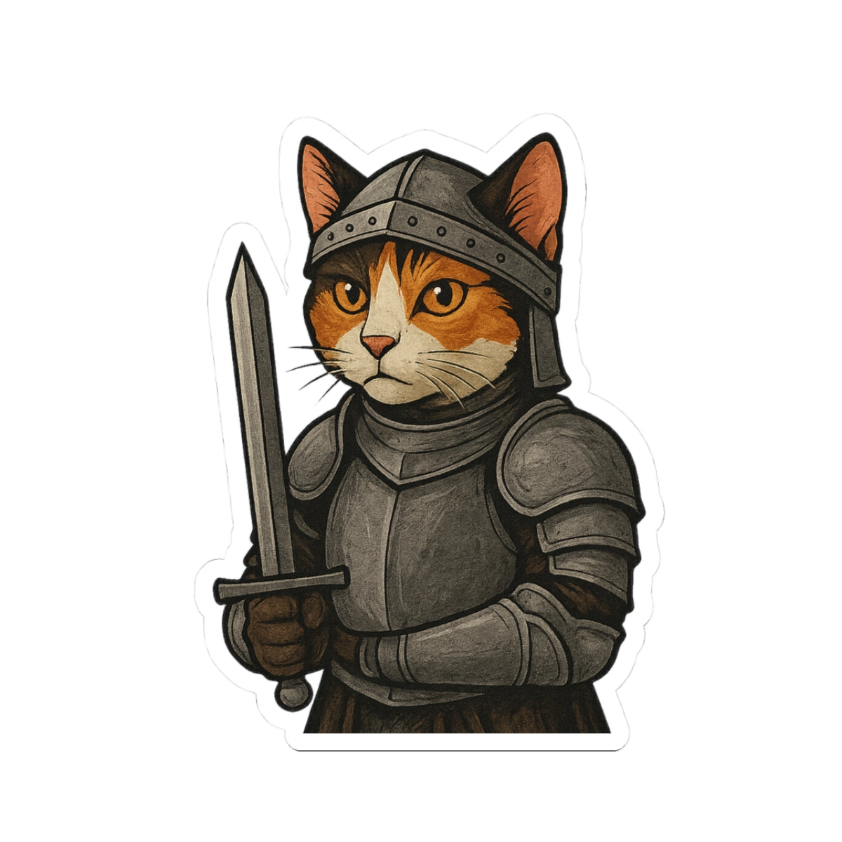 Knightly Cat Sticker
