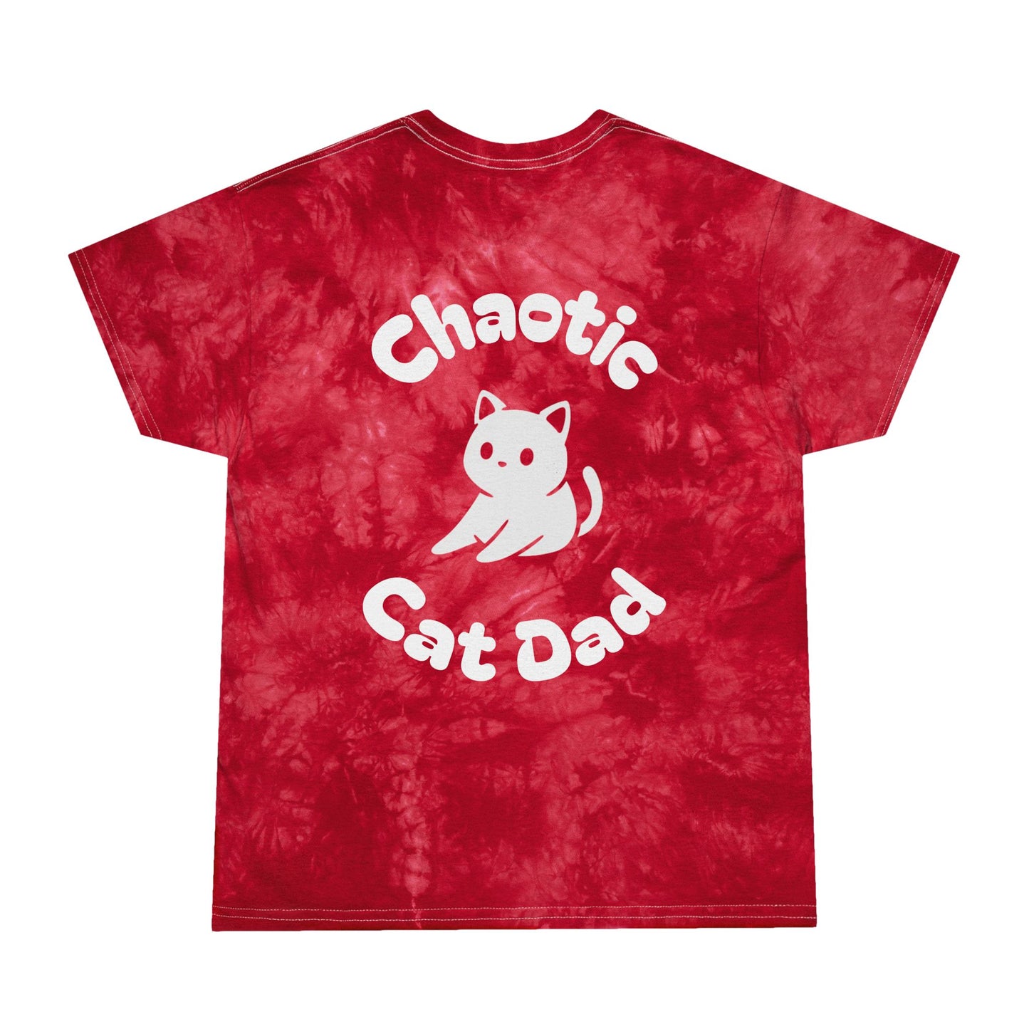 Tie-Dye Cat Dad Tee