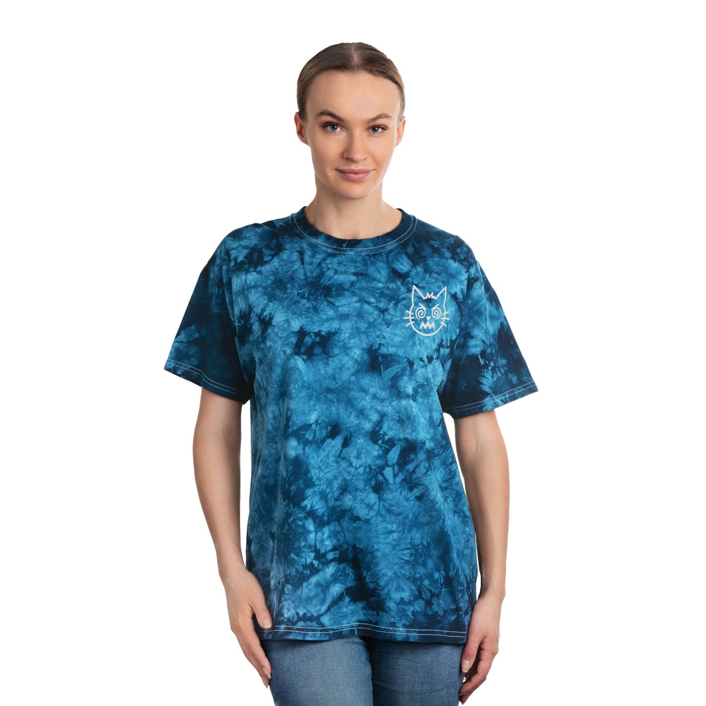 Tie-Dye Cat Mom Tee